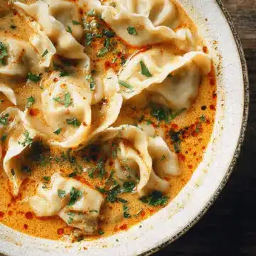 Thai Coconut Curry Dumpling Soup