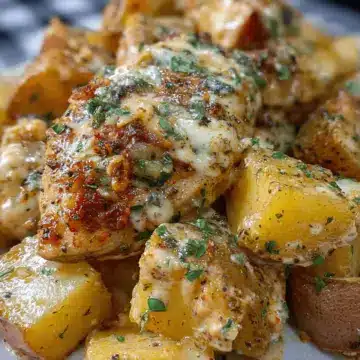 rockpot Garlic Parmesan Chicken and Potatoes