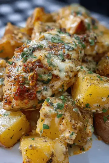 rockpot Garlic Parmesan Chicken and Potatoes