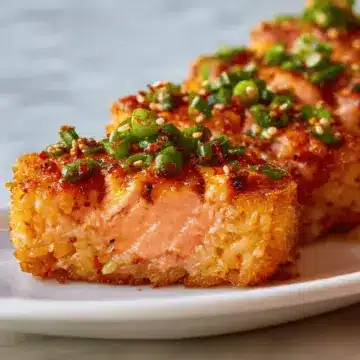 Crispy Rice with Spicy Salmon