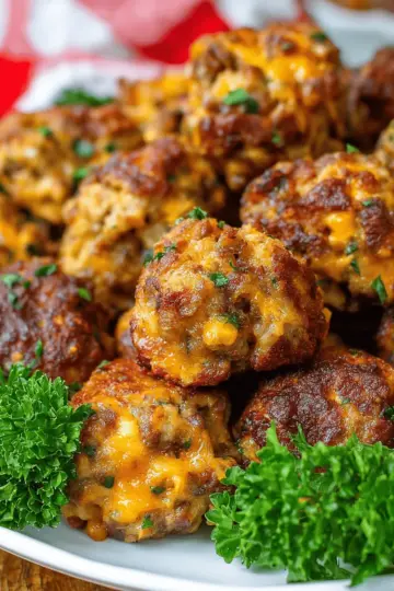 Cheesy Sausage Stuffing Balls