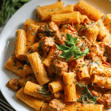 Creamy Sausage Rigatoni