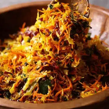 Cabbage & Carrot Thoran
