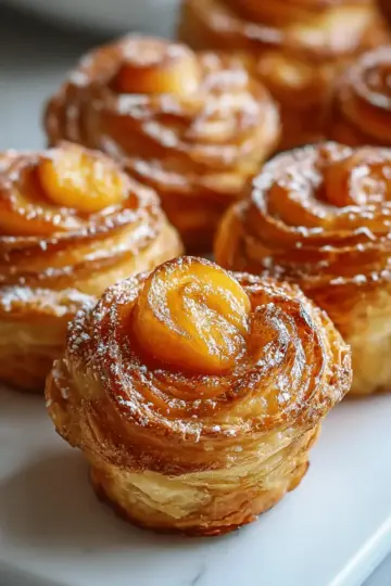 Irresistible Peach Pie Cruffins