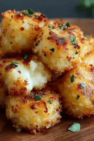 Cheesy Parmesan Mozzarella Bites-Easy Appetizer