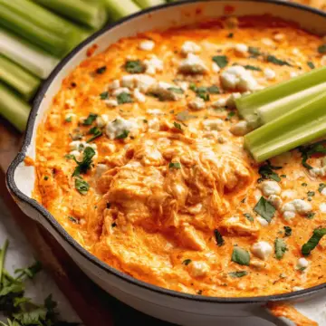 Stovetop Buffalo Chicken Dip