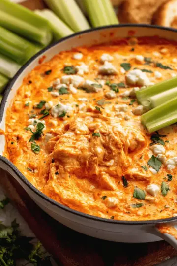 Stovetop Buffalo Chicken Dip