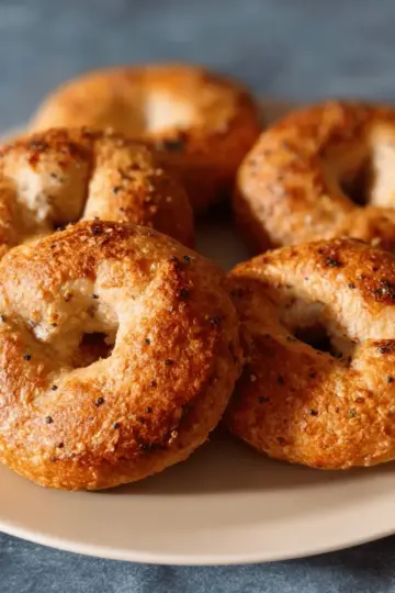 Easy Three Ingredient Protein Bagels