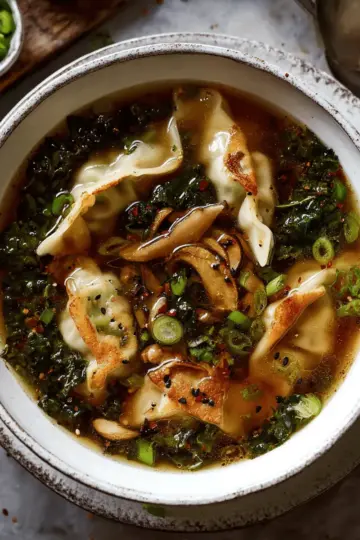 Embarrassingly Easy Potsticker Soup.