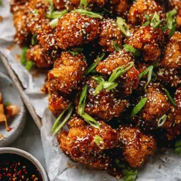Sticky Sesame Cauliflower Wings