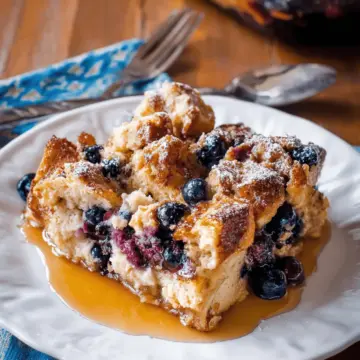 Blueberry French Toast Casserole