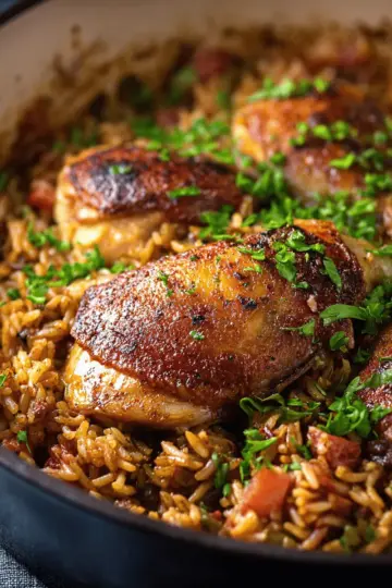 One Pot Chicken and Dirty Rice