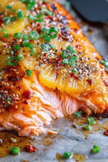 Baked Pineapple Salmon