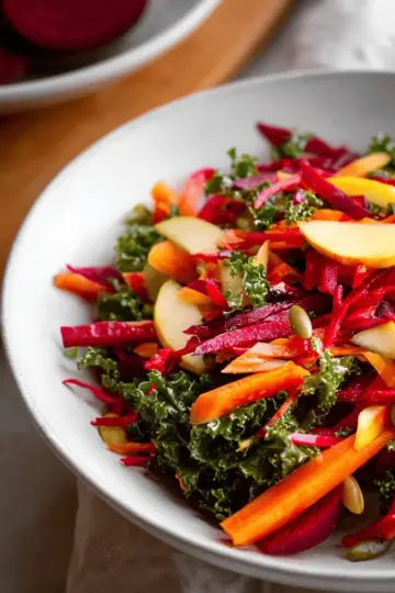 Apple, Beet, Carrot & Kale Salad