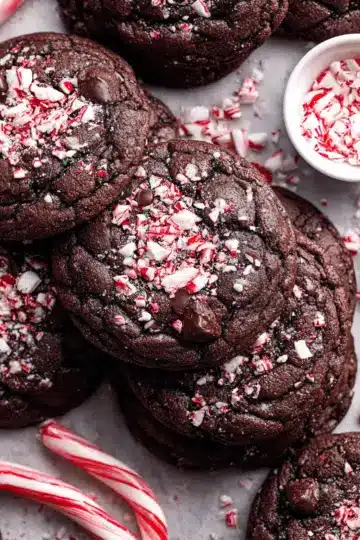Double Chocolate Peppermint Cookies