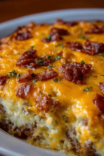 Cheesy Loaded Meatloaf Casserole