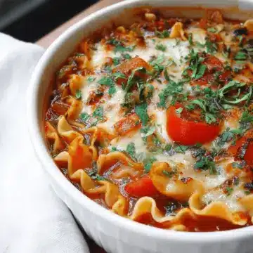 Garden Vegetable Lasagna Soup