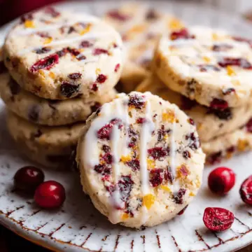 Cranberry Orange Icebox Cookies