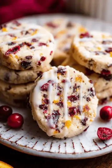Cranberry Orange Icebox Cookies