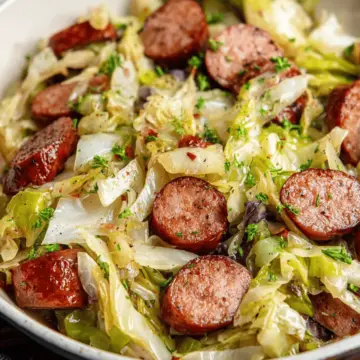 Easy Sausage and Cabbage Skillet