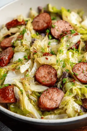 Easy Sausage and Cabbage Skillet