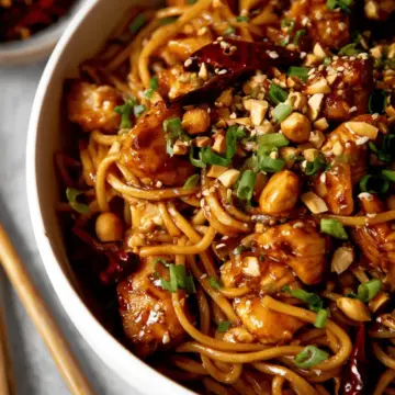Kung Pao Chicken Noodles
