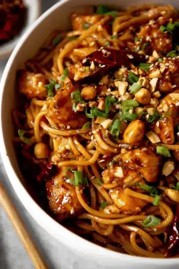 Kung Pao Chicken Noodles