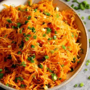 French Grated Carrot Salad with Lemon Dijon Vinaigrette