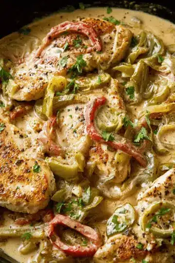 One-Pan Creamy Pepperoncini Chicken