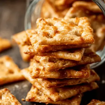 Sourdough Cheese Crackers