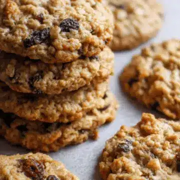 Soft & Chewy Oatmeal Raisin Cookies
