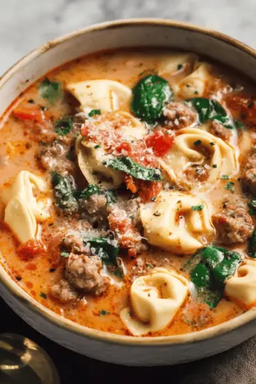 Italian Sausage Tortellini Soup