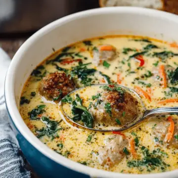 Creamy Italian Meatball Soup
