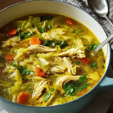 Curried Chicken & Cabbage Soup