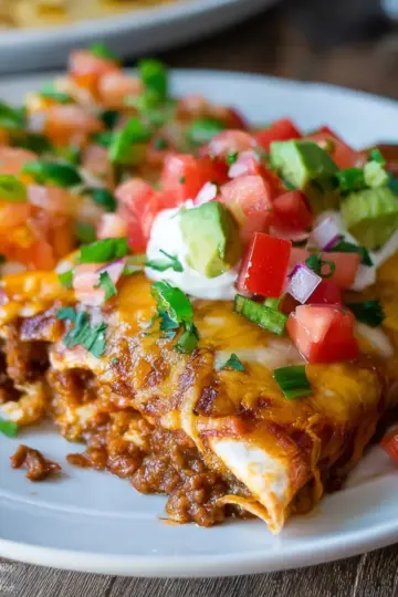 Easy Ground Beef Enchiladas