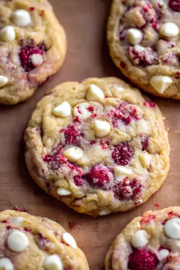 White Chocolate Raspberry Cookies