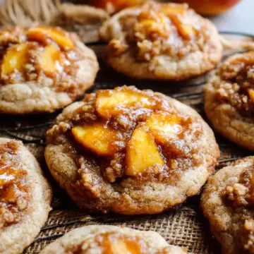 peach cobbler cookies