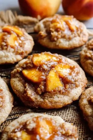 peach cobbler cookies