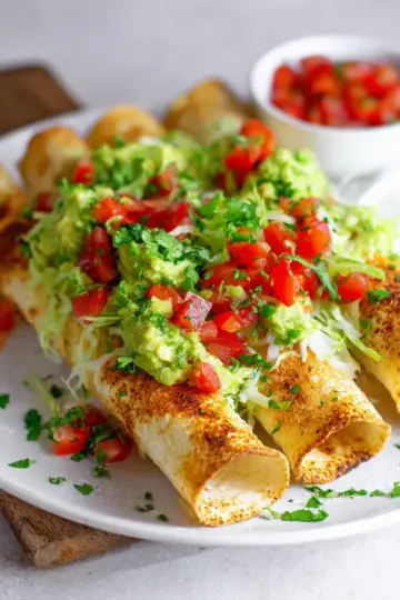 Baked Chicken Taquitos