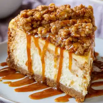 Apple Crisp Cheesecake