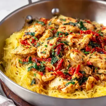 Tuscan Chicken and Spaghetti Squash