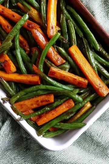 Roasted Green Beans and Carrots