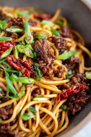 Caramelised Sticky Beef Noodles