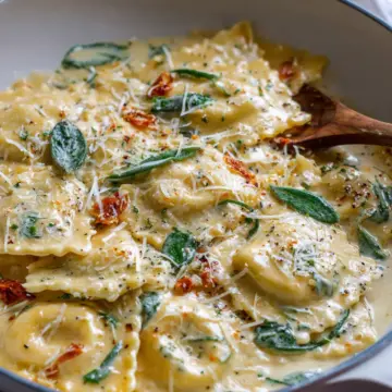 Creamy Tuscan Ravioli