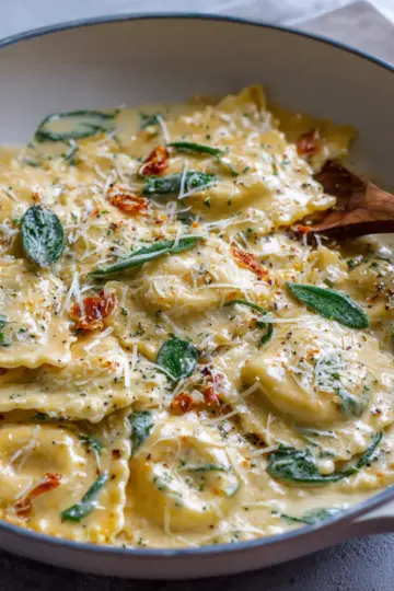 Creamy Tuscan Ravioli