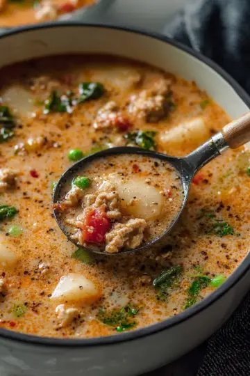 Italian Ground Turkey Soup