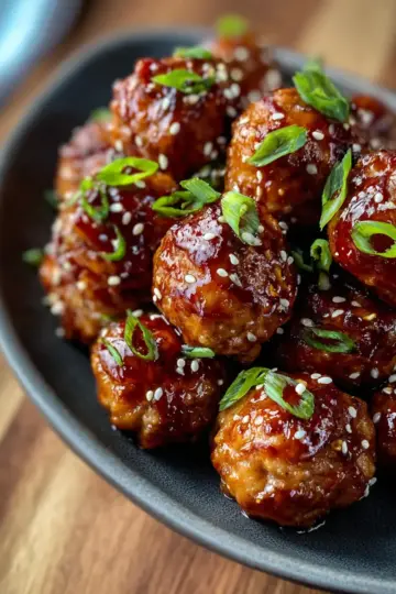 Asian Glazed Turkey Meatballs