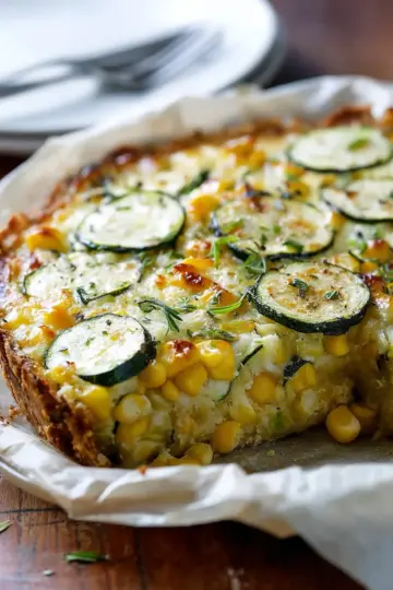 Sweet Corn and Zucchini Pie