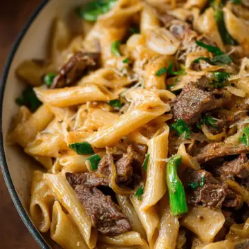 Philly Cheesesteak Pasta