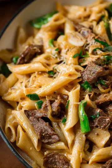 Philly Cheesesteak Pasta